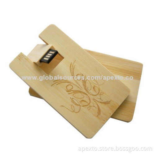 Wood Card USB Flash Drives for Apple's Mac and PC, OEM, OEM Orders AcceptedNew